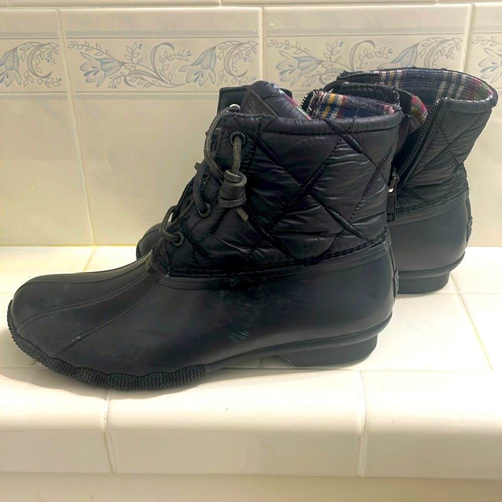 Sperry Top-Sider rain boots, black